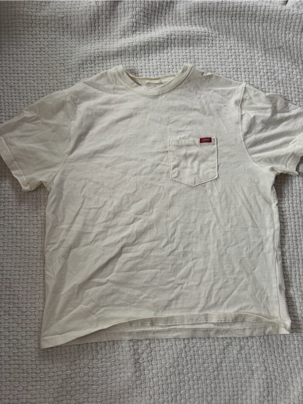 Coleman Cream Short Sleeve Pocket Tee